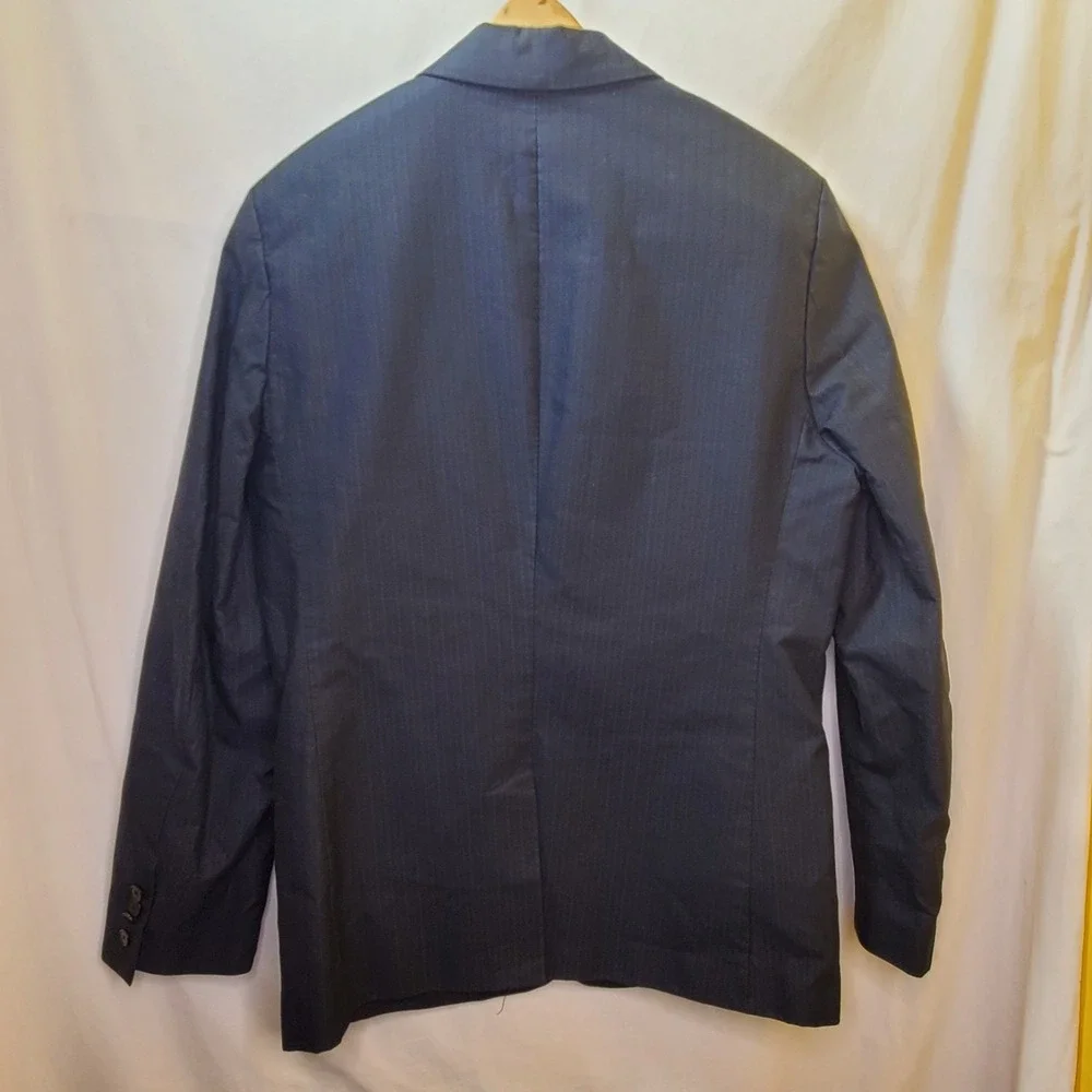 Juicy Couture Black Cotton Sport Coat  Blazer Size 42R 